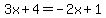 3x%2B4=-2x%2B1
