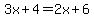 3x%2B4=2x%2B6