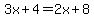 3x%2B4=2x%2B8