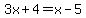 3x%2B4=x-5