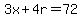 3x%2B4r=72