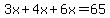 3x%2B4x%2B6x=65
