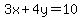 3x%2B4y=10
