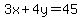 3x%2B4y=45