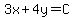 3x%2B4y=C