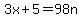 3x%2B5=98n