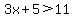 3x%2B5%3E11