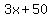 3x%2B50