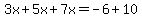 3x%2B5x%2B7x=-6%2B10