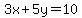 3x%2B5y=10