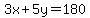 3x%2B5y=180