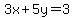 3x%2B5y=3