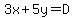 3x%2B5y=D