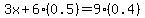3x%2B6%280.5%29=9%280.4%29