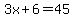 3x%2B6=+45