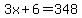 3x%2B6=348