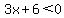 3x%2B6+%3C0