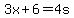 3x%2B6+=+4s