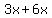 3x%2B6x
