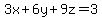 3x%2B6y%2B9z=3