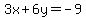 3x%2B6y=-9