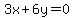 3x%2B6y=0