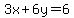 3x%2B6y=6