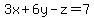 3x%2B6y-z=7