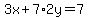 3x%2B7%2A2y=7