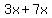3x%2B7x