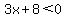 3x%2B8%3C0