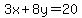 3x%2B8y=20