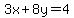 3x%2B8y=4