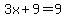 3x%2B9=9