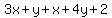 3x%2By%2Bx%2B4y%2B2