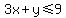 3x%2By%3C=9