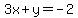 3x%2By=-2