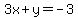 3x%2By=-3