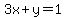 3x%2By=1