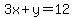 3x%2By=12