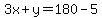 3x%2By=180-5