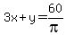 3x%2By=60%2Fpi