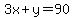3x%2By=90