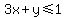 3x%2By+%3C=+1