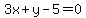 3x%2By-5=0