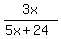 3x%2F%285x%2B24%29