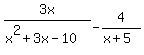 3x%2F%28x%5E2%2B3x-10%29-4%2F%28x%2B5%29