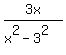 3x%2F%28x%5E2-3%5E2%29