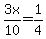 3x%2F10=1%2F4