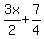 3x%2F2%2B7%2F4